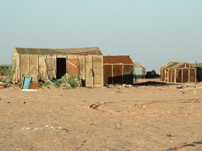 Banc d Arguin 089 - Ten alloul Maison de pecheur - Mauritanie