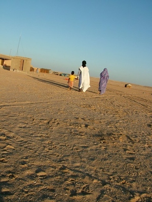 Banc d Arguin 107 - Habitants de dos - Mauritanie