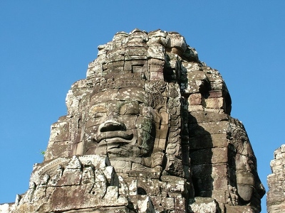 Angkor - 085 - Bayon - Tete - Cambodge