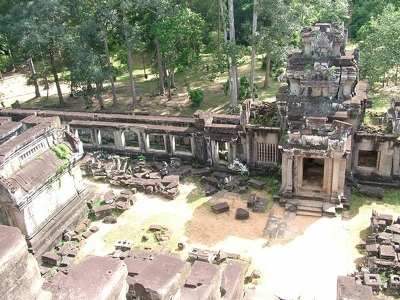 Angkor - 112 - Ta Keo - Vue d en haut - Cambodge