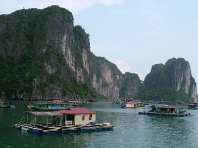 Baie d Along - 200 - Habitations sur l eau - Vietnam