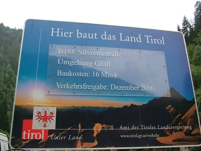Autriche 027 - Tirol - Panneau entree Tirol