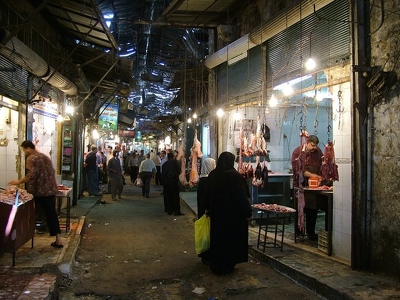 Alep 046 - Souq de viande - Syrie