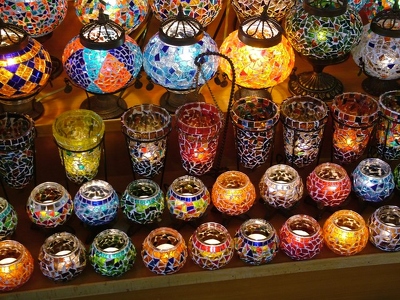 033 - Istanbul - Bazar lampes details - Turquie